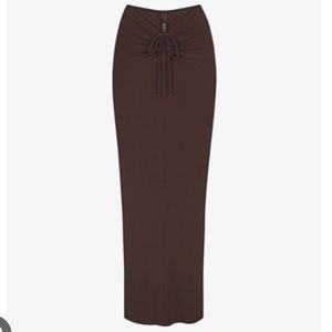 Skims Soft Lounge Ruched Long Skirt